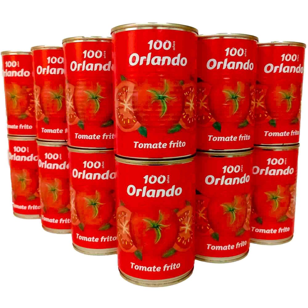 Orlando Tomate Frito 24x 400g Fritos Spanish Tomato Sauce Sofrito Base Fritos Smooth Pasta, Pizza, Meatballs Sauce Gluten Free & Vegan, Vegetarian Friendly Iberica