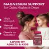 Magnesium Gummies for Adults & Kids - 150mg Magnesium Supplements for Sleep, Relaxation & Muscle Support - Natural Grape Flavour - No Artificial Colours - Vegan - 60 Gummies Easy to Chew view 2