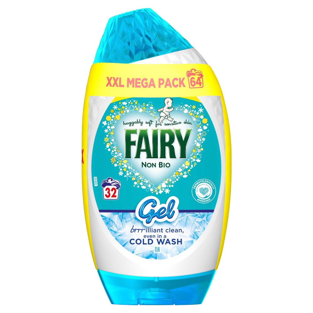 Fairy Non Bio Detergent Gel 64 Washes
