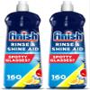 Finish Dishwasher Rinse & Shine Aid | Lemon | 800ml Each | Pack of 2 | 2 x 800ml | For Drier Glasses and Spot Prevention view 1
