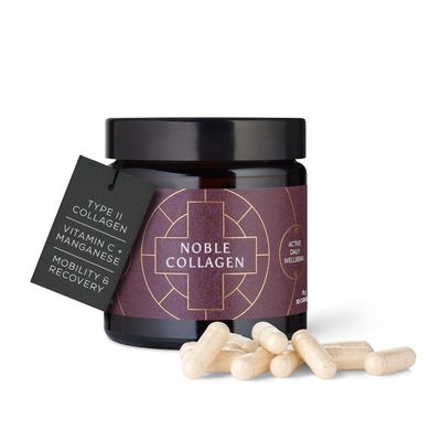 Ancient + Brave Noble Collagen - Type II Collagen Capsules for Joint Health, Healthy Bones & Ligaments - Enhanced with Vitamin C, Boswellia Serrata & Manganese -30 Capsules
