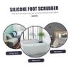 BCOATH Silicone Foot Brush for Shower Floor Toe Cleaner Back Scrubber Suction Cups Bath Scrubber view 2