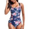 Swim Shirt Mens Kimono Women Swimwear Floral Embroidery Swimdress Sexy Costumes Swimming Shirts for Men Beach Sun Dress White Swimsuit for Women Floral Tankini Set with Boyshort Tankini Long view 1