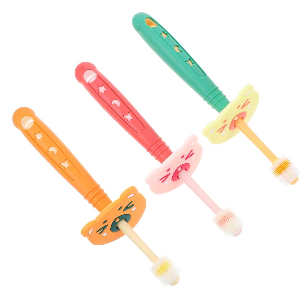 Hoement 3pcs Manual Boys and Girls Toothbrush Boy Girl Age Soft Bristles Brush for and Tooth Cleaning