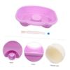 PLAFOPE Portable Shampoo Basin for Elderly Bedridden with Lid, Reusable Hair Washing Tray for Home Care, Lightweight Plastic Hair Wash Bowl Suitable for Disabled and Maternity Use view 2