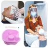 PLAFOPE Portable Shampoo Basin for Elderly Bedridden with Lid, Reusable Hair Washing Tray for Home Care, Lightweight Plastic Hair Wash Bowl Suitable for Disabled and Maternity Use view 3