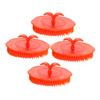 COLLBATH Hair Scalp Massager Brush 4pcs Set, Scalp Exfoliator and Dandruff Head Scratcher, Shower Shampoo Brush for Home, Office, Travel Use Random Color view 1