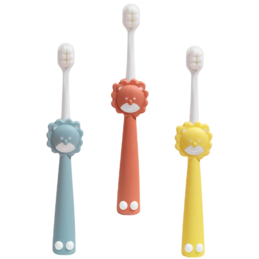 SEWOART 3pcs Boys and Girls Toothbrush Portable Boy Girl Toothbrush Soft Bristles Manual Childrens Travel for Daily Use Safe Teeth Brush