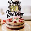 UXYOKM 1Pc Happy 80th Birthday Cake Topper Glitter Cheers to 80 Years Birthday Cake Pick 80 Fabulous Cake Decoration for Happy 80th Birthday Anniversary Party Cake Decorations Supplies view 3