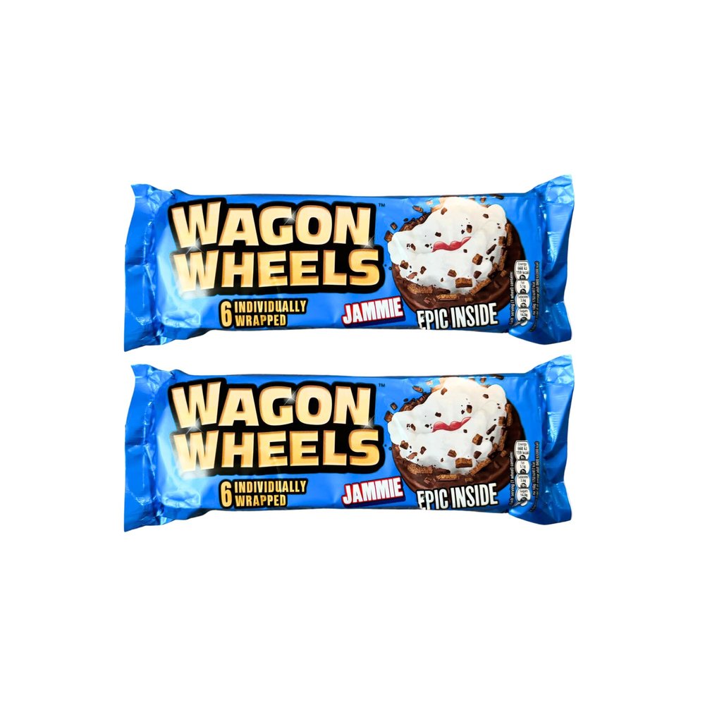 Wagon Wheels Jammie 6pk (220g) - 2 Pack Biscuit Bundle