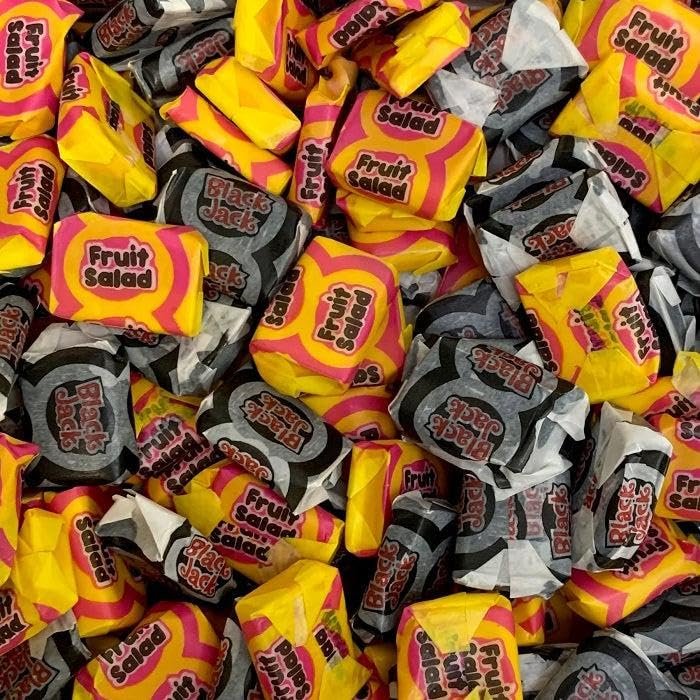 Black Jack & Fruit Salad Chews Mix 500g Sweet Pouch