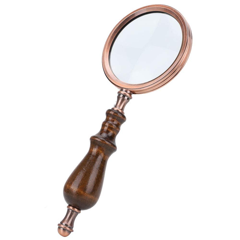 10X Handheld Magnifier Magnifying Glass with Detachable Handle, High Transmittance Lens, Clear Image for Reading Small Details