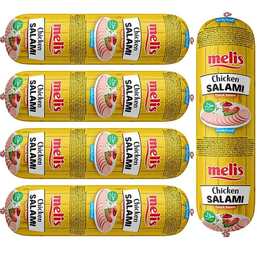 Melis Chicken Salami Halal 500 Gramm x 5 PACKS by Pufai Grocery