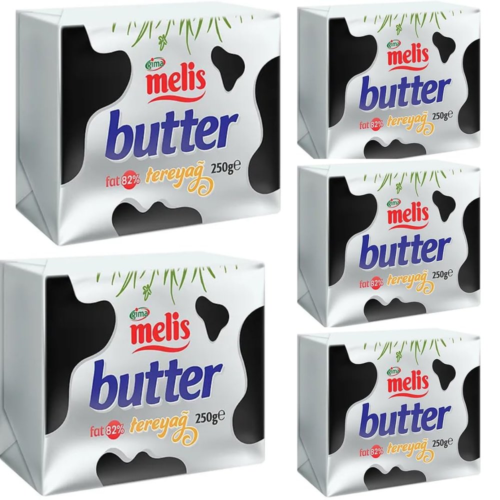Melis Unsalted Butter 250 Gram x 5 Packs by Pufai Grocery