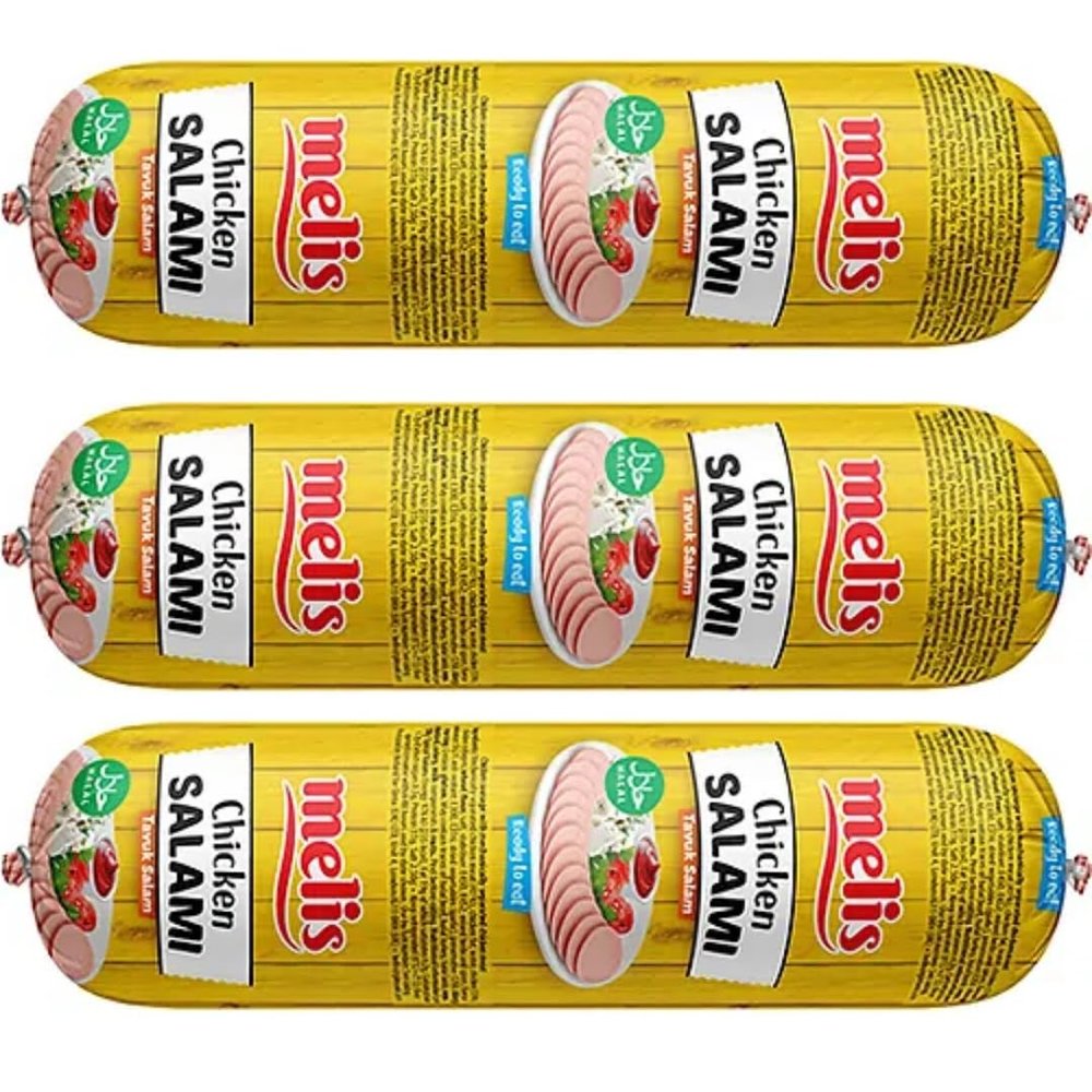 Melis Chicken Salami Halal 500 Gramm x 3 PACKS by Pufai Grocery