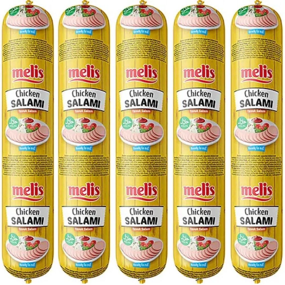 Melis Chicken Salami Halal 900 Gramm x 5 PACKS by Pufai Grocery