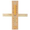 15 Minute Hourglass Sand Timer Wall Mounted Rotating Sauna Sand Timer for Sauna & SPA Room Length 30.1cm/11.8inch view 3