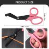 2Pcs Stainless Steel Medical Bandage Scissors Durable EMT Trauma Scissors Plastic Handle Titanium Bandage Shears for Household Tuff Cut Bandage Scissor view 2