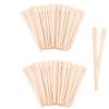 200pcs Wooden Wax Sticks - Disposable Wooden Waxing Spatulas - Small Sizes Eyebrow Waxing Applicator Spatulas for Facial/Lip Hair Removal,Eyebrow Wax Sticks Wax Applicator,Wooden Wax Spatulas Kit view 1