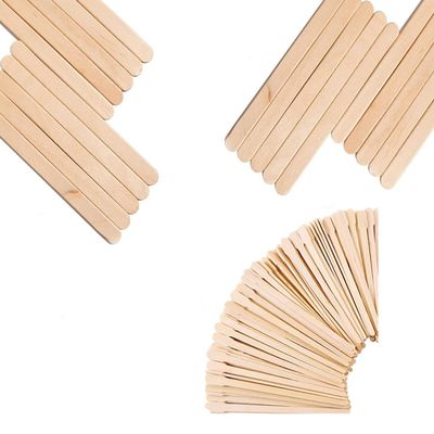150pcs Wooden Wax Sticks - Disposable Wooden Waxing Spatulas - Small&Medium Sizes Eyebrow Waxing Applicator Spatulas for Hair Removal,Eyebrow Wax Sticks Wax Applicator,Wooden Wax Spatulas Kit(2 Style)