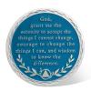 14 Years Sobriety Coin, Butterfly Tree of Life AA Chips and Medallions, Recovery Anniversary Tokens with Serenity Prayer, Sobriety Gifts for Men Women view 3