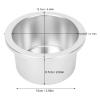 4.13 Inch Wax Pot Liner, Wax Warmer Replacement Tin, Aluminium Wax Warmer Liner for Hair Removal Waxer, Silver view 3