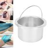 4.13 Inch Wax Pot Liner, Wax Warmer Replacement Tin, Aluminium Wax Warmer Liner for Hair Removal Waxer, Silver view 4