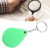 10X Magnifier Keychain Pocket Magnifier Folding 32mm Diameter for Reading Coins Hobby Travel (Green) view 3