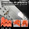 Electric Drill Bit Sharpener for All Bits Multipurpose Portable Drill Grinder Grinding Tool for Hardened Steel Carbide Twist Cobalt Orange view 3