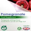 Pomegranate 4000mg Extract Capsules (Vegan) 40% Ellagic Acid, Anti-Ageing Properties (Pack of 120) view 3