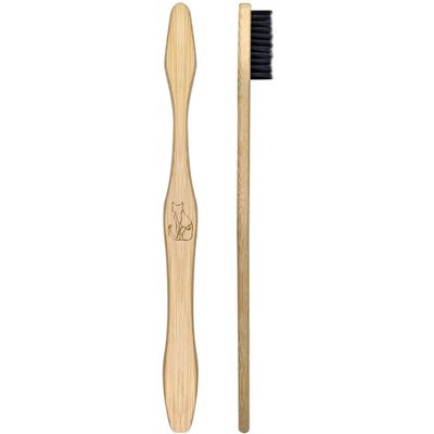 Azeeda 'Abstract Cat Sitting' Bamboo Toothbrush (TF00021455)