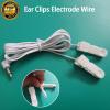 4PCS 1.2m Tens Machine Ear Clip, 2.5mm Electrode Lead Ear Clip, Electrode Wire Connecting Cable, Ear Clip Wire Connecting Cable, TENS Massage Machine TENS Ear Clip for Digital Massage Machine view 4