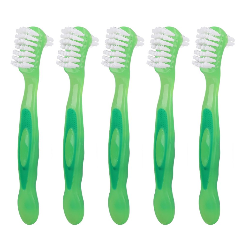 5Pcs Denture Brush Set Double Sided Denture Toothbrush Double Sided Toothbrush Dusting Brush Denture Brushes (Generic3iwhacvtkz-11)