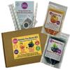 Fruity Peach with Blueberry Popping Bobas Bubble Tea Kit 3 to 6 Drinks view 1