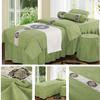 4-Piece Professional Massage Linens Microfiber Massage Table Sheet Set,Solid Color Massage Table Skirt (190x70cm(75x28inch) Green) (190x70cm(75x28inch) Dark Blue) (190x80cm(75x31inch) Green) view 2
