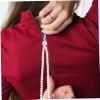 LALAFINA Zipper Pull Helper for Dresses Lightweight Zipper Aid Puller with Long Handle Practical Cream White view 4