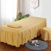 1 Piece Massage Table Linens, Massage Table Bed Sheet, Washable Bedspreads Bed Skirt, Bedskirt Spa Massage Bed Cover with Hole (Color : O, Size : 60x180cm) (M 70x190cm) view 1