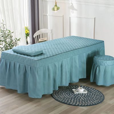 1 Piece Massage Table Linens, Massage Table Bed Sheet, Washable Bedspreads Bed Skirt, Bedskirt Spa Massage Bed Cover with Hole (Color : P, Size : 70x190cm) (E 70x185cm)