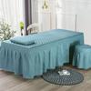 1 Piece Massage Table Linens, Massage Table Bed Sheet, Washable Bedspreads Bed Skirt, Bedskirt Spa Massage Bed Cover with Hole (Color : P, Size : 70x190cm) (E 70x185cm) view 1