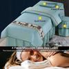 Massage Table Linen Set Bedskirt Beauty Salon Massage Table Bed Sheet Bedspread Massage Sheet SPA Bed Cover with Face Hole (Color : D, Size : 70x185cm (Round Head)) (E 70x185cm (Square Head)) view 2