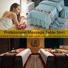 Massage Table Linen Set Bedskirt Beauty Salon Massage Table Bed Sheet Bedspread Massage Sheet SPA Bed Cover with Face Hole (Color : D, Size : 70x185cm (Round Head)) (E 70x185cm (Square Head)) view 3