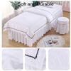 4-Piece Massage Table Sheet Set, Massage Table Skirt, Cotton Massage Table Bed Skirt, Protects Massage Table, Machine Washable (Color : White, Size : 185x70cm) (White 185x70cm) view 2