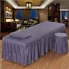 3pcs Bedding Set for Massage Table, Washable Pad Cover Bed Sheet Bed Skirt Table Skirt Bed Linens Sheets Bedspread Massage Spa Pillowcase (Color : Purple, Size : 190x70cm) (Purple 185x70cm) view 1