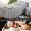 1 Piece Massage Table Linens, Massage Table Bed Sheet, Washable Bedspreads Bed Skirt, Bedskirt Spa Massage Bed Cover with Hole (Color : O, Size : 60x180cm) (G 70x185cm) view 2