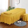 1 Piece Massage Table Linens, Massage Table Bed Sheet, Washable Bedspreads Bed Skirt, Bedskirt Spa Massage Bed Cover with Hole (Color : O, Size : 60x180cm) (N 80x190cm) view 1