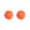 2 Set of Spike Massage Ball Exercise Foot Massage Ball for Back Hand Palms Feet Soles Orange, 6 cm view 1