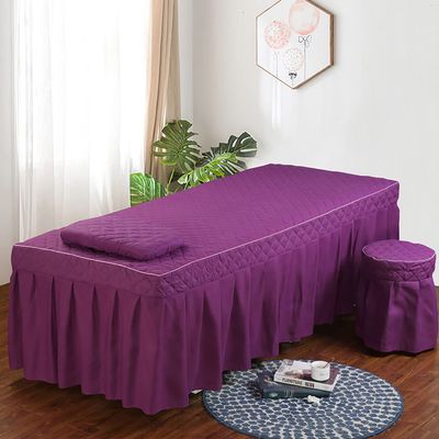 1 Piece Massage Table Linens, Massage Table Bed Sheet, Washable Bedspreads Bed Skirt, Bedskirt Spa Massage Bed Cover with Hole (Color : O, Size : 60x180cm) (Q 80x190cm)