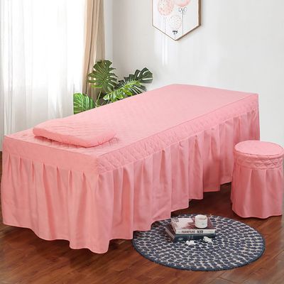 1 Piece Massage Table Linens, Massage Table Bed Sheet, Washable Bedspreads Bed Skirt, Bedskirt Spa Massage Bed Cover with Hole (Color : O, Size : 60x180cm) (L 80x190cm)