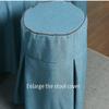 4 Piece Massage Bed Sheet Set Table Skirt Bed Cover Beauty Bed Bedspread High-End Beauty Bed Cover Cotton and Linen Bedspread for Beauty Salon/Blue/60 * 175Cm Round Head (Green 60*180Cm round Head) view 3