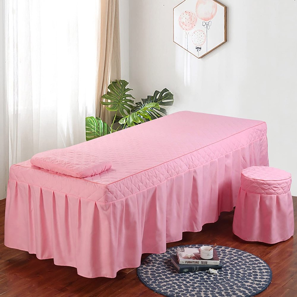 1 Piece Massage Table Linens, Massage Table Bed Sheet, Washable Bedspreads Bed Skirt, Bedskirt Spa Massage Bed Cover with Hole (Color : O, Size : 60x180cm) (K 70x185cm)